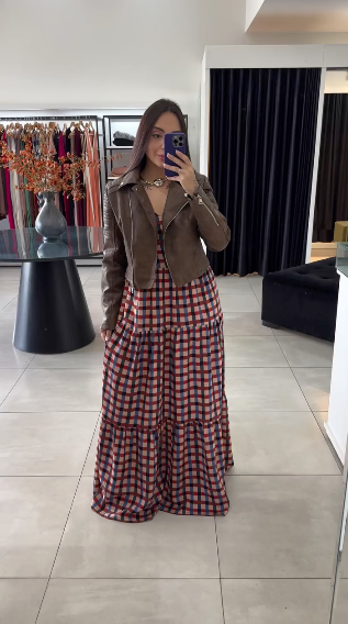 Ref.111 | Vestido Longo + Jaqueta