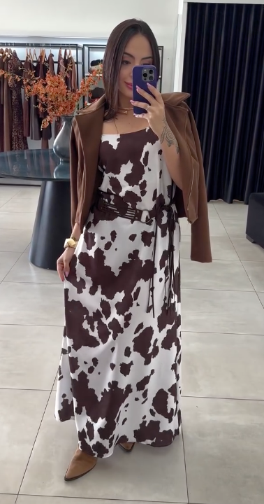Ref.57 | Vestido Longo + Jaqueta de BRINDE